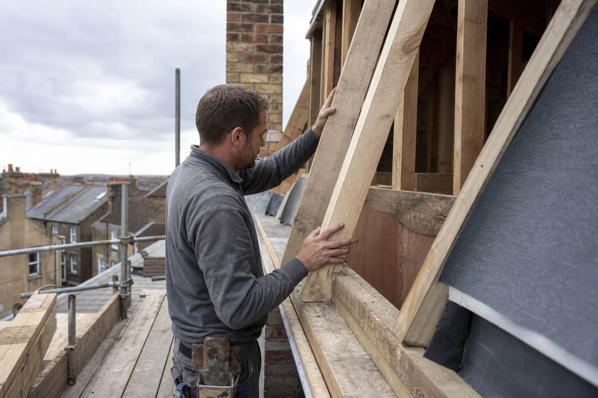 Loft conversion mansard roof framing in Southend-on-Sea